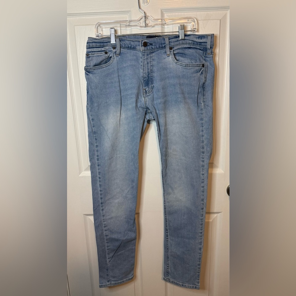 Hollister Men's Epic Flex Skinny Jeans in Light Blue